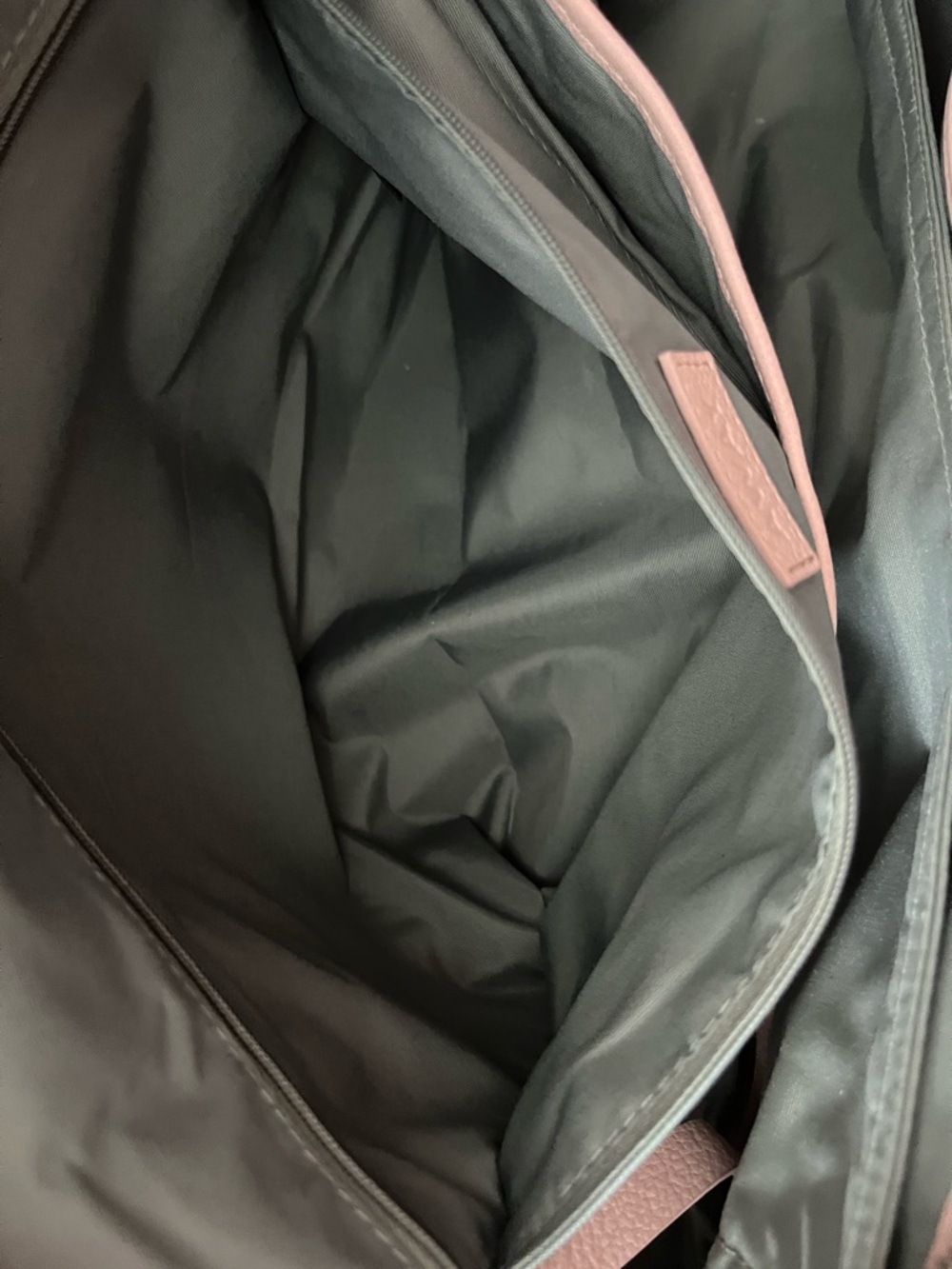 Away Pink Leather Weekender Travel Bag with Removable Strap - Picture 8 of 14